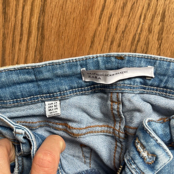 ZARA TRAFALUC RIPPED SKINNY JEANS - Picture 2 of 4